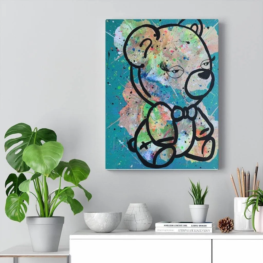 Beary Tiyad Stretched Canvas