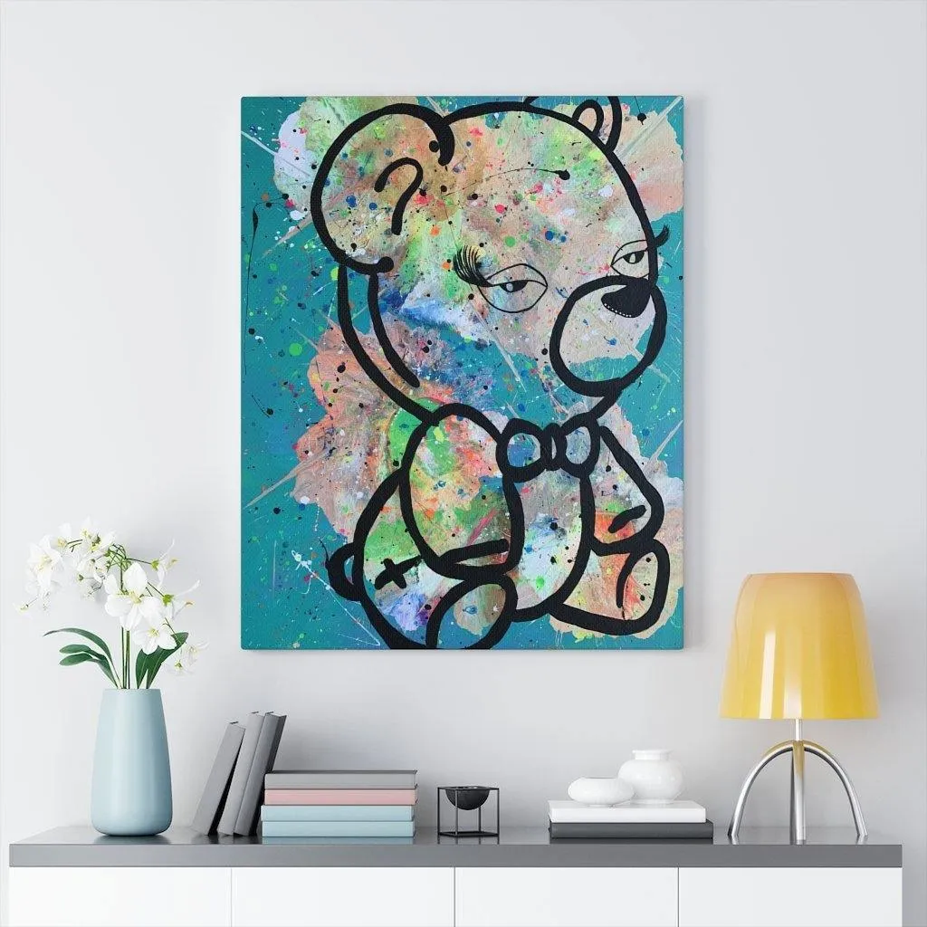 Beary Tiyad Stretched Canvas