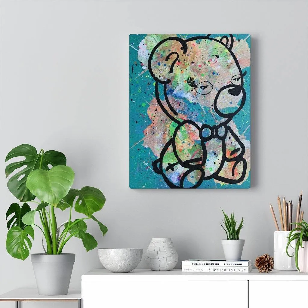 Beary Tiyad Stretched Canvas