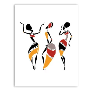 Beautiful Black Woman Canvas Art Print Poster, African Woman Art Canvas Painting Wall Pictures Home Decor
