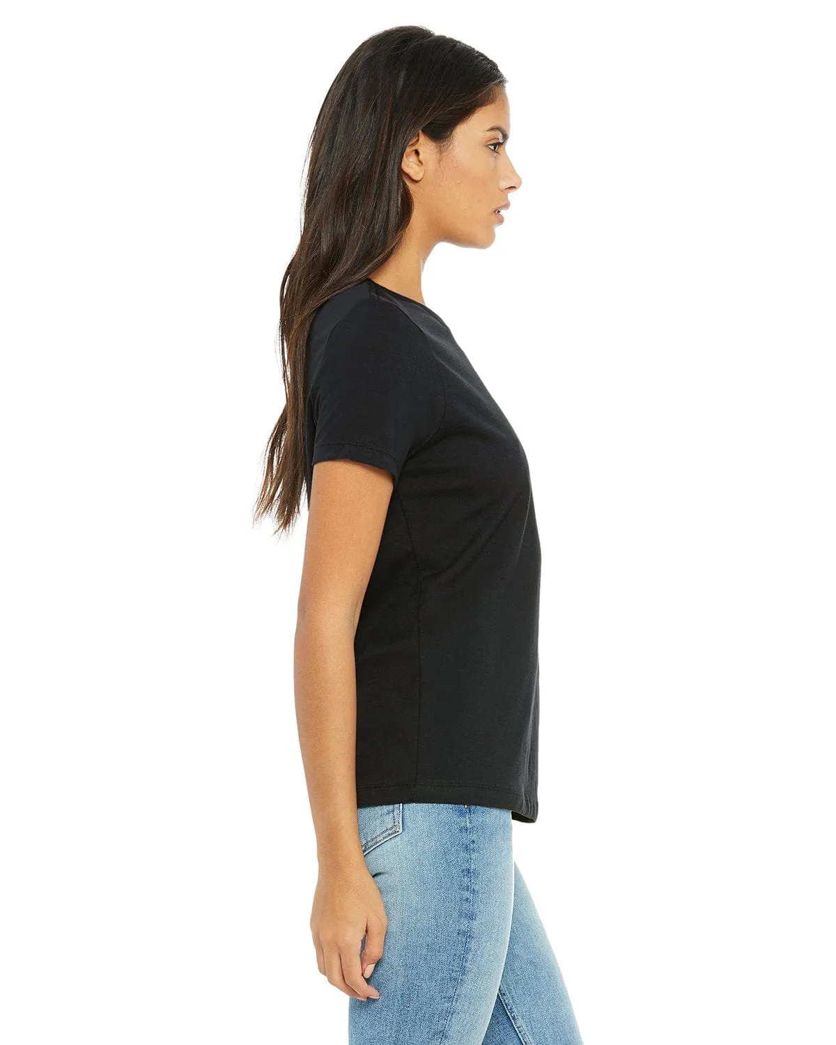Bella Canvas Ladies Relaxed Short Sleeve Jersey T-Shirt | Vintage Black