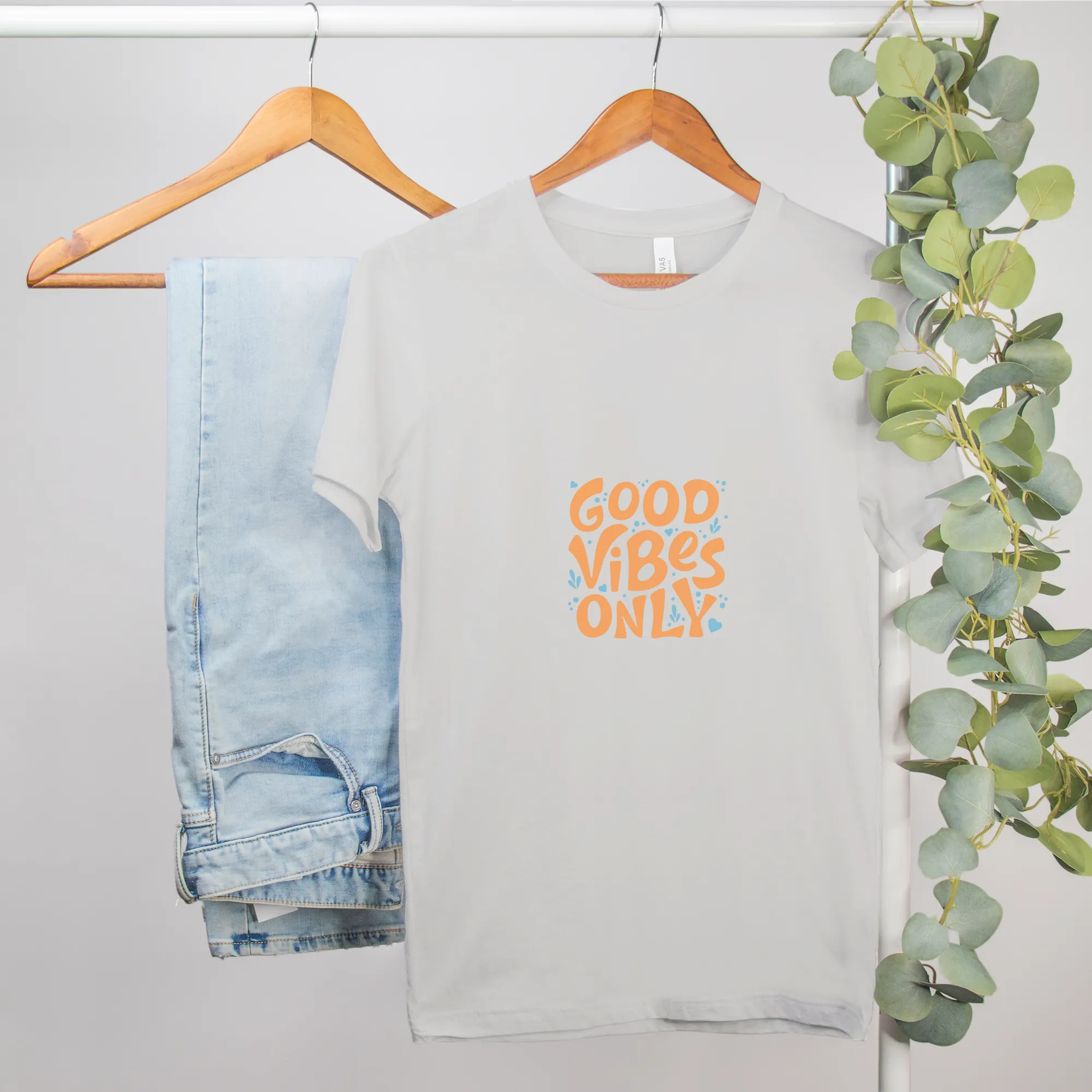 Bella Good Vibes Only Canvas Unisex Tee 3001