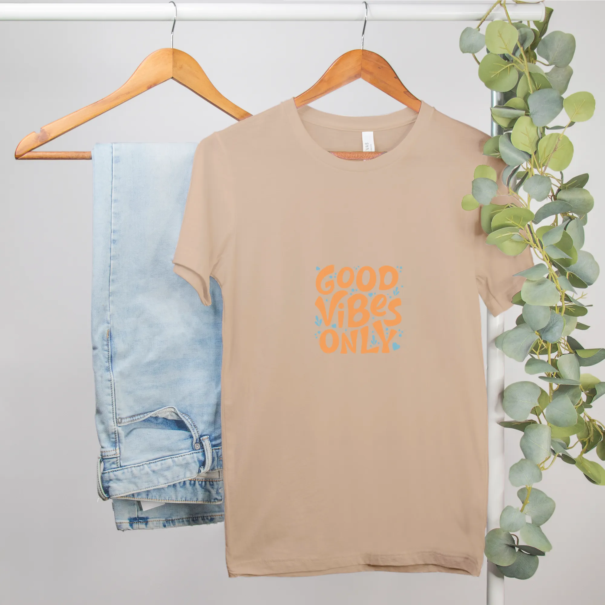 Bella Good Vibes Only Canvas Unisex Tee 3001