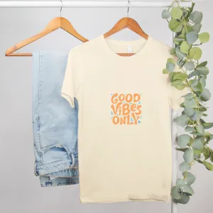 Bella Good Vibes Only Canvas Unisex Tee 3001