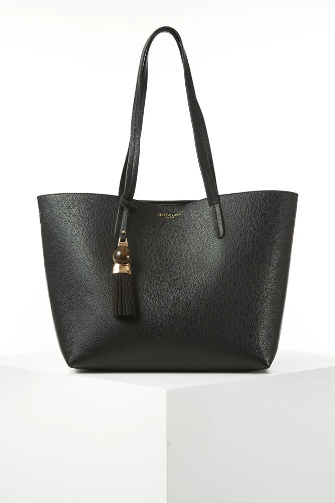Benny Black Tote & Canvas Pouch