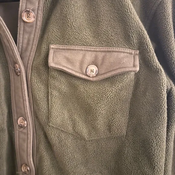 Blank NYC Green Lightweight Shirt Jacket
