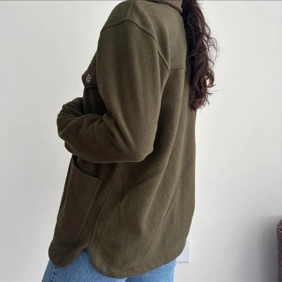 Blank NYC Green Lightweight Shirt Jacket