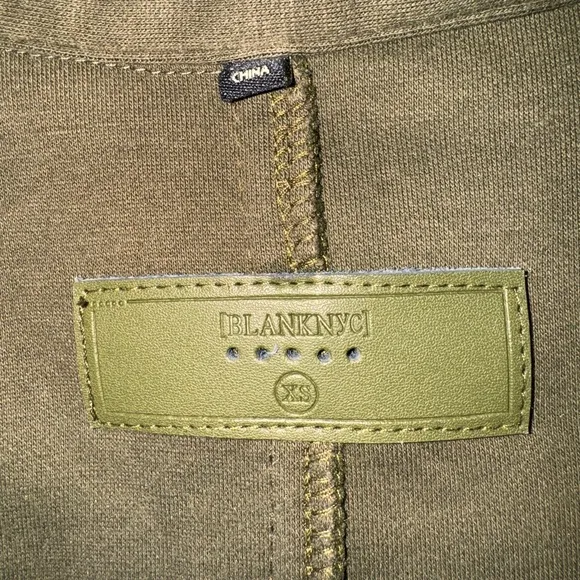 Blank NYC Green Lightweight Shirt Jacket
