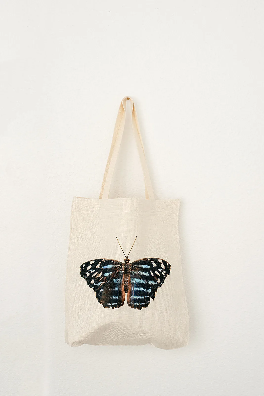 Blue Butterfly Tote, College Student Gift, Mother's Day Gift, Easter Gift