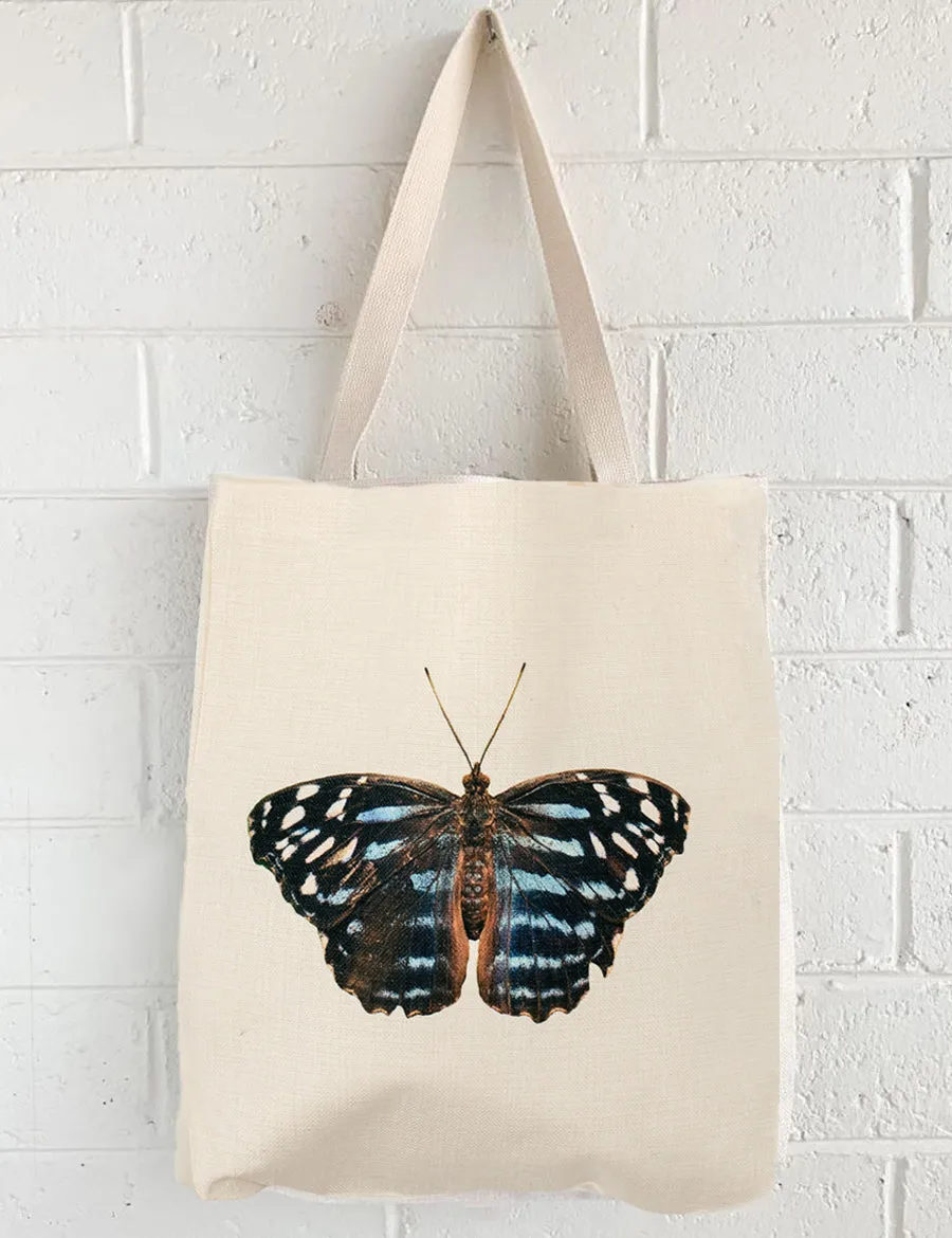 Blue Butterfly Tote, College Student Gift, Mother's Day Gift, Easter Gift