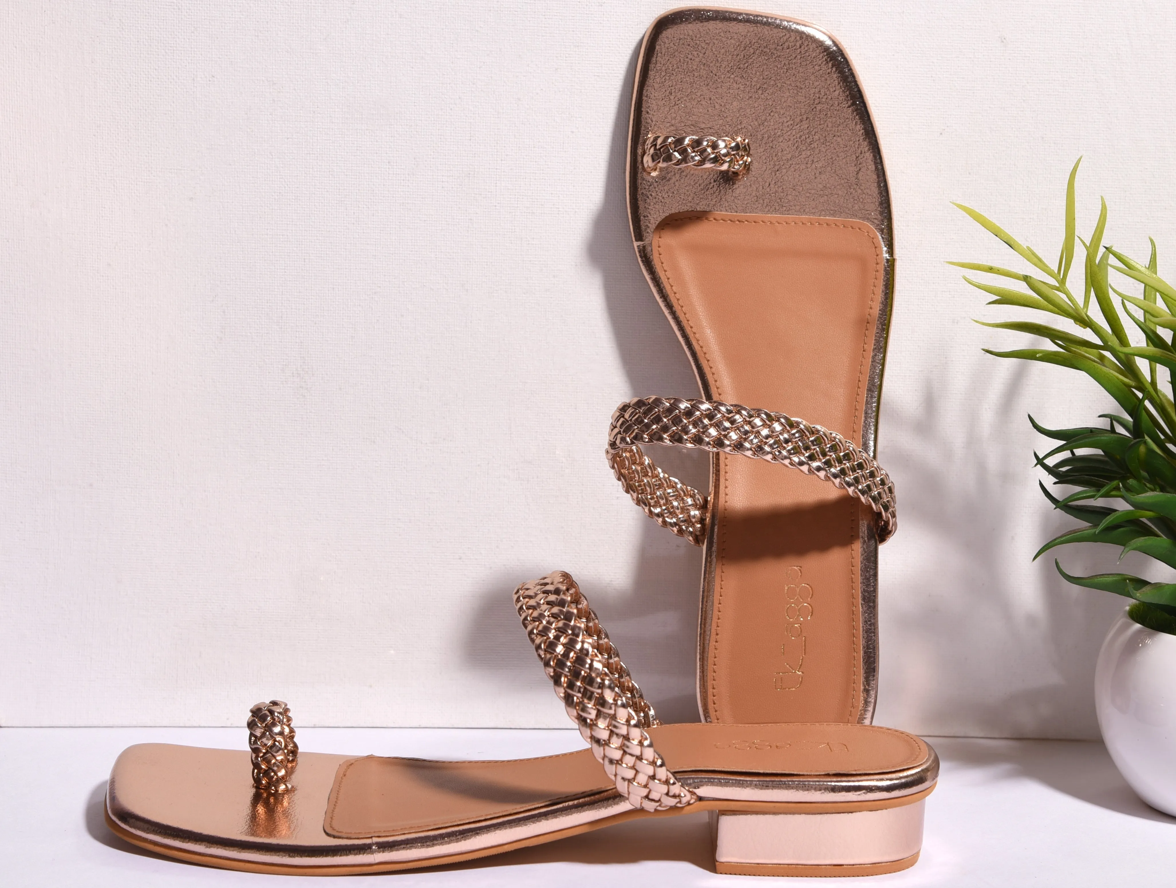 Braided Rosegold Strap