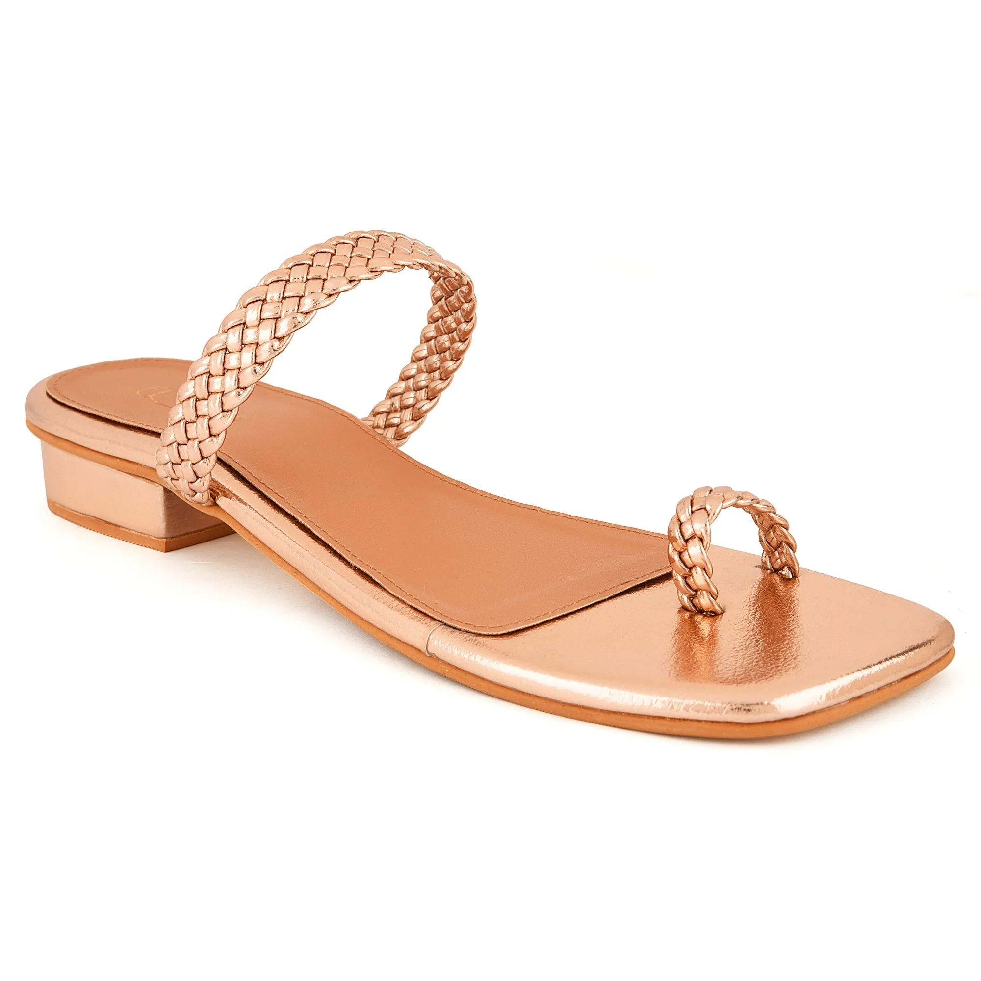 Braided Rosegold Strap