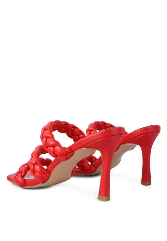 BRAIDED STRAP SANDALS