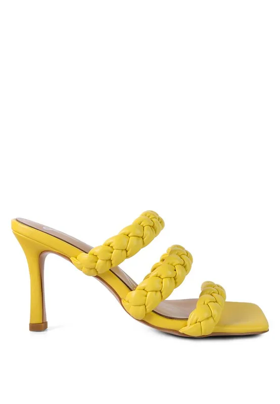 BRAIDED STRAP SANDALS