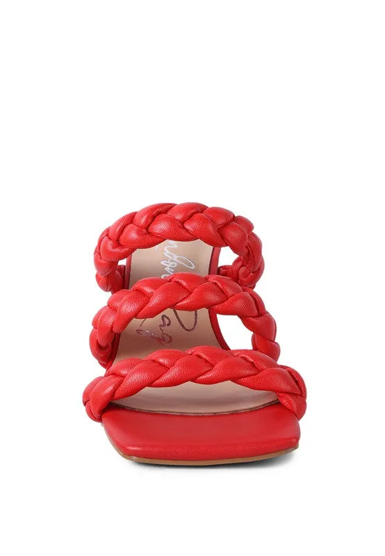 BRAIDED STRAP SANDALS