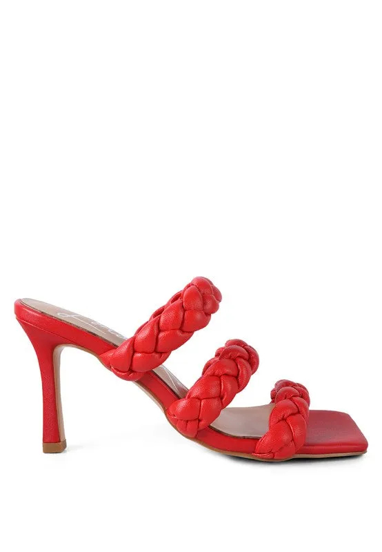 BRAIDED STRAP SANDALS