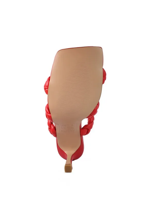 BRAIDED STRAP SANDALS