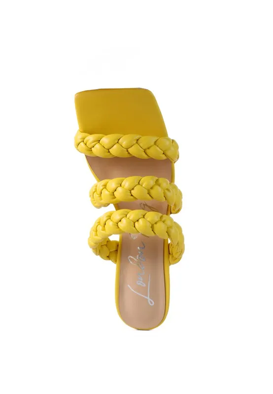 BRAIDED STRAP SANDALS