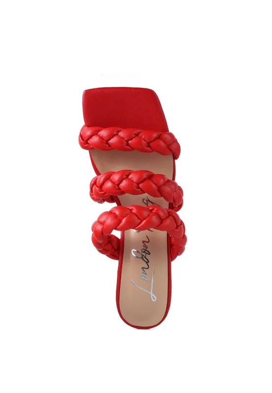 BRAIDED STRAP SANDALS