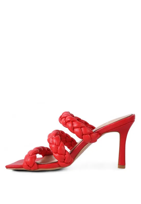 BRAIDED STRAP SANDALS