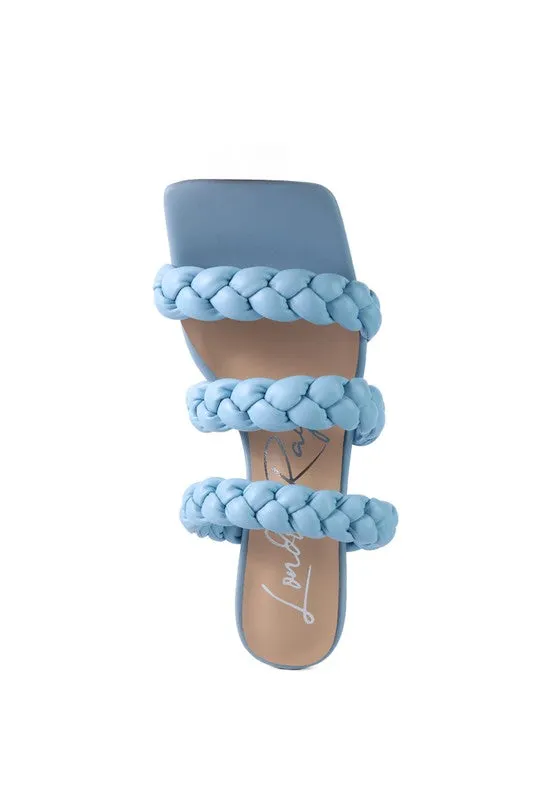BRAIDED STRAP SANDALS