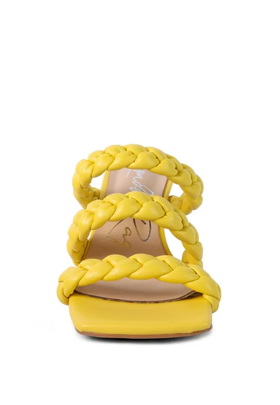 BRAIDED STRAP SANDALS