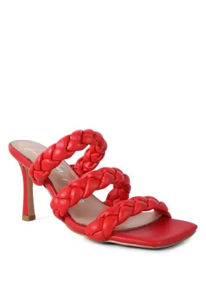 BRAIDED STRAP SANDALS