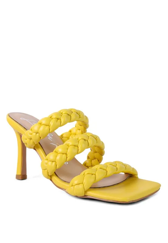 BRAIDED STRAP SANDALS