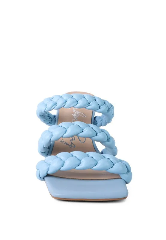 BRAIDED STRAP SANDALS