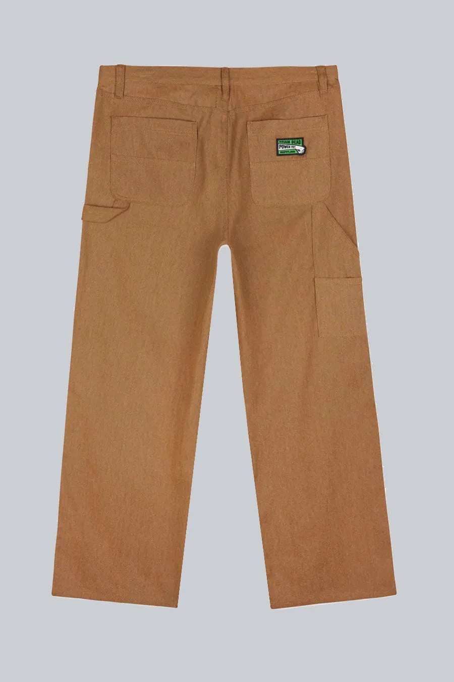 BRAIN DEAD BULL DENIM DOUBLE KNEE UTILITY PANT BROWN