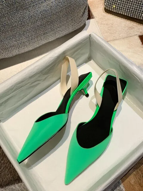 Brand Design Sandals Women Short Heels
