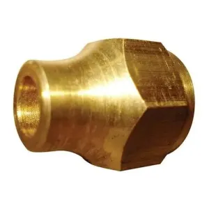 Brass Gas fitting 3-8 Reducing Flare Nut for 5-16 Copper Pipe
