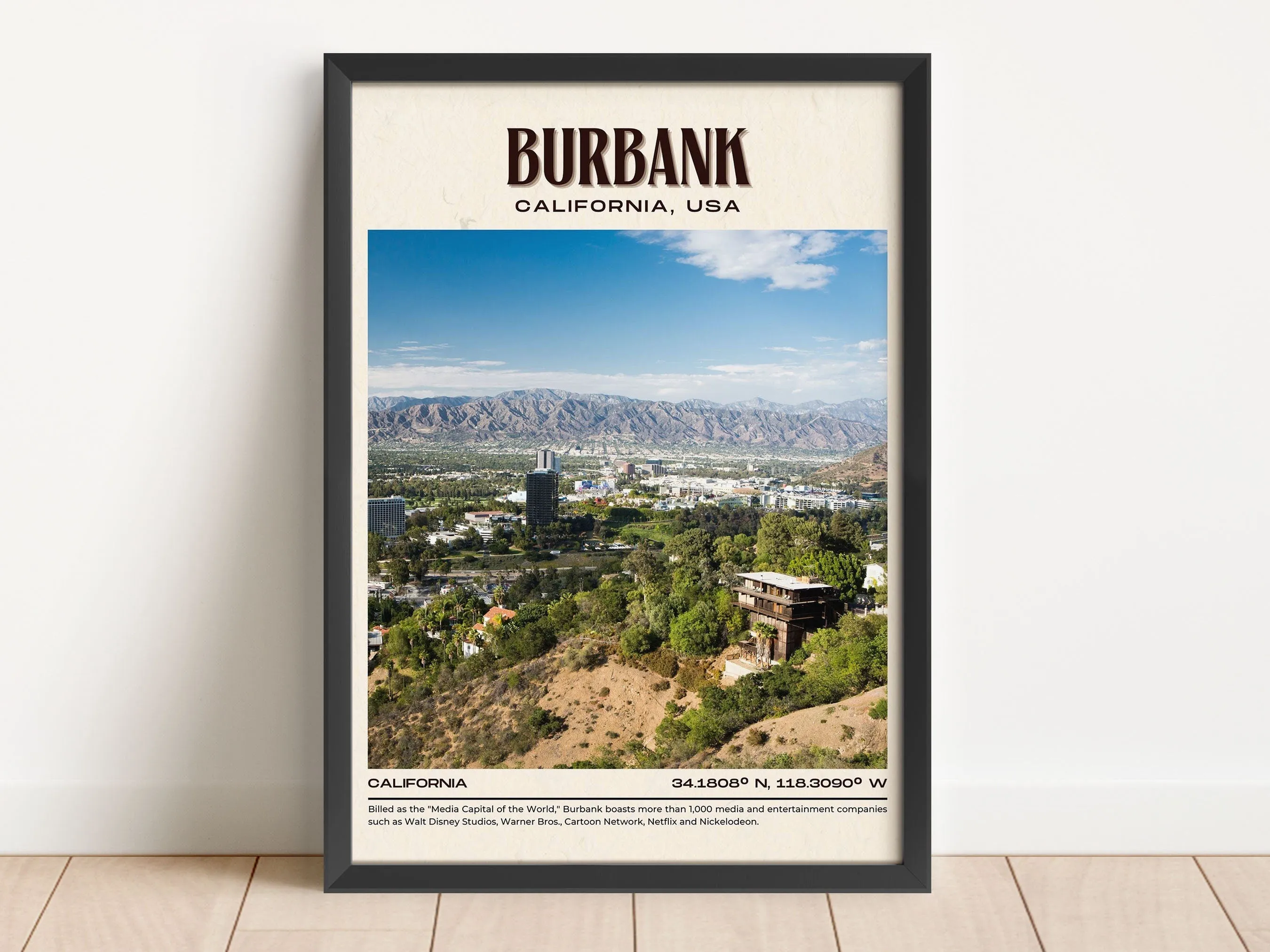 Burbank Vintage Wall Art, California, USA