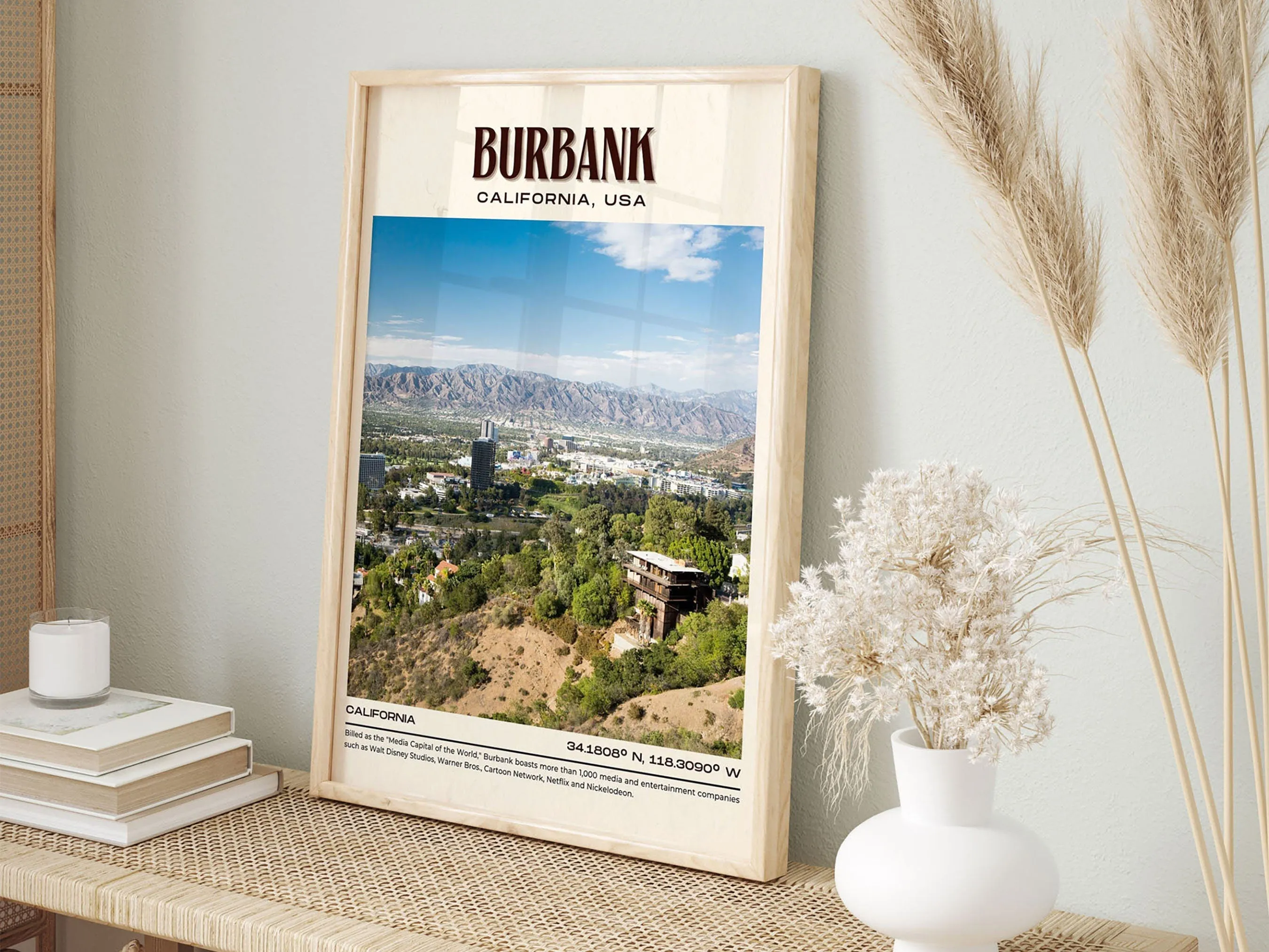 Burbank Vintage Wall Art, California, USA