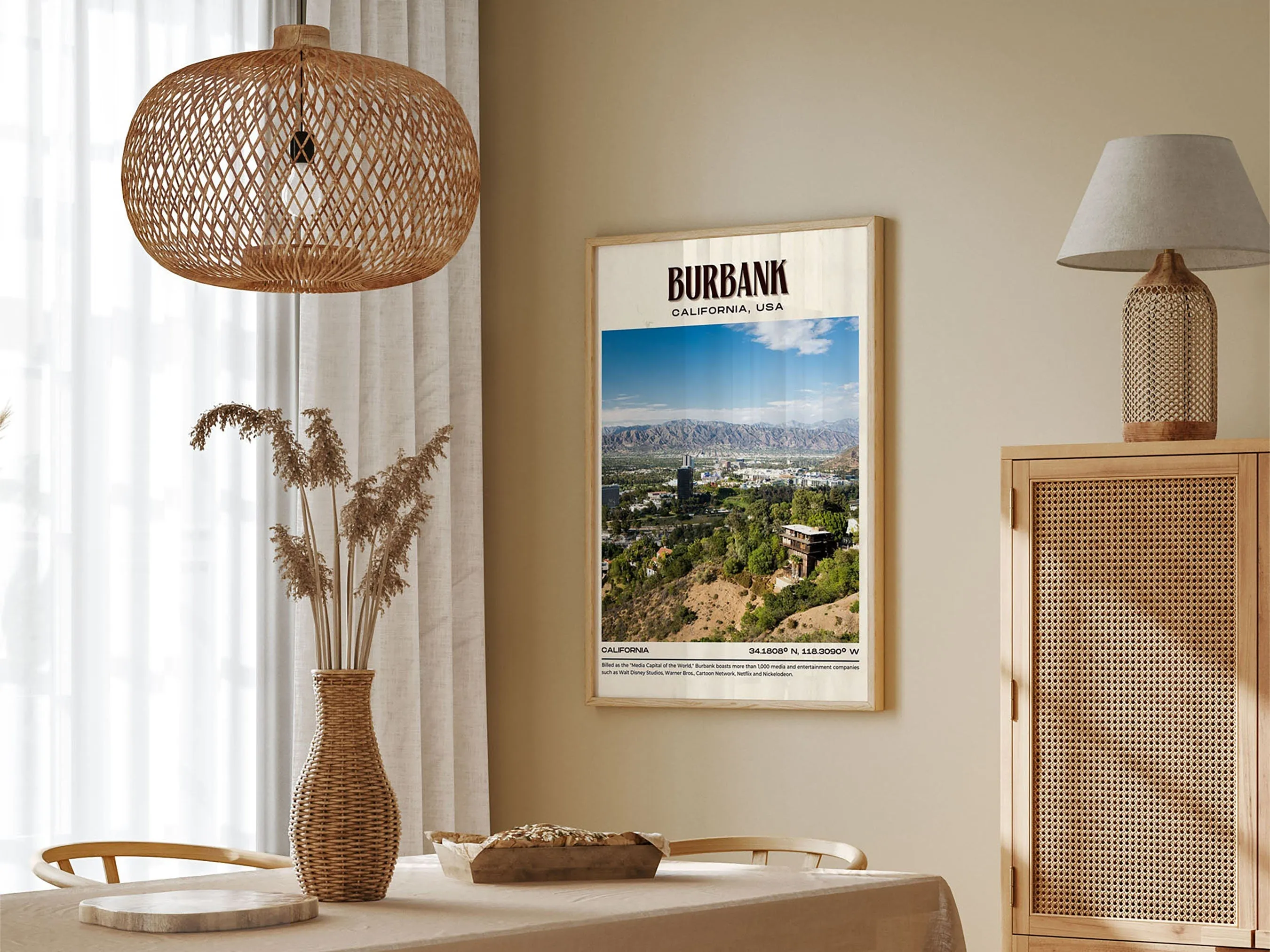 Burbank Vintage Wall Art, California, USA