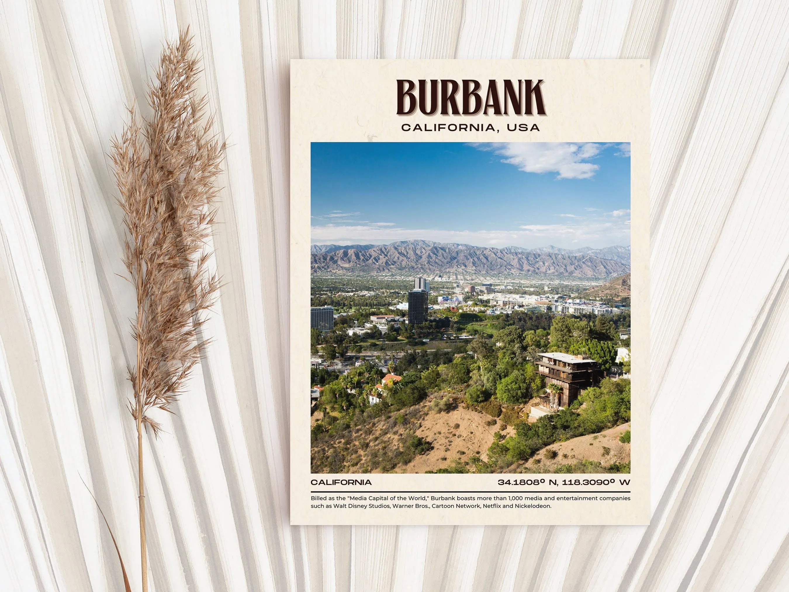Burbank Vintage Wall Art, California, USA