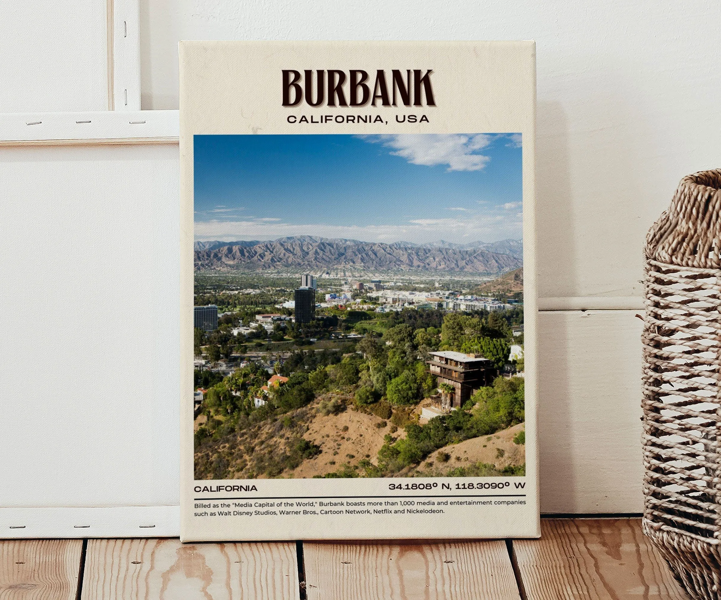 Burbank Vintage Wall Art, California, USA