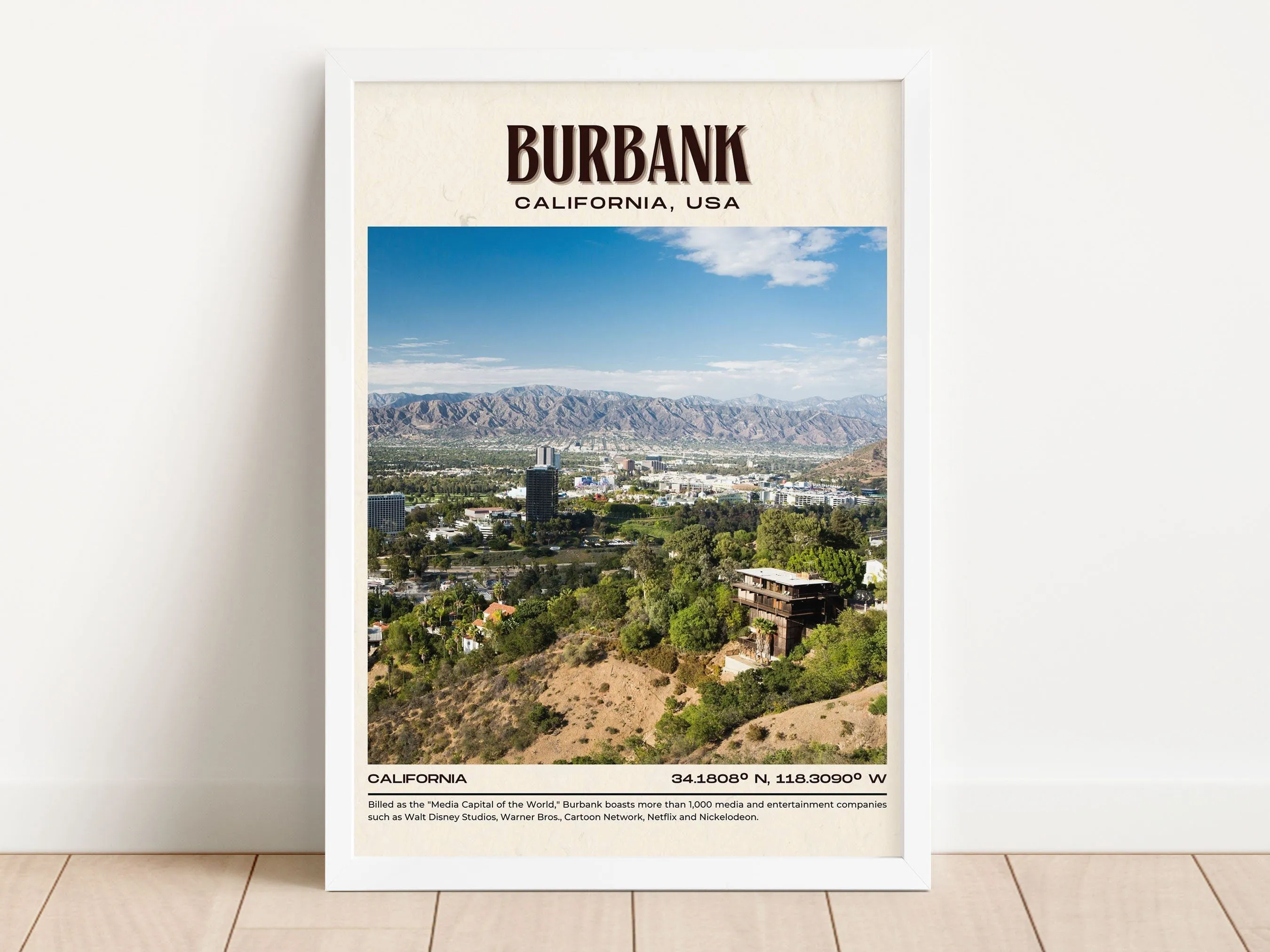 Burbank Vintage Wall Art, California, USA