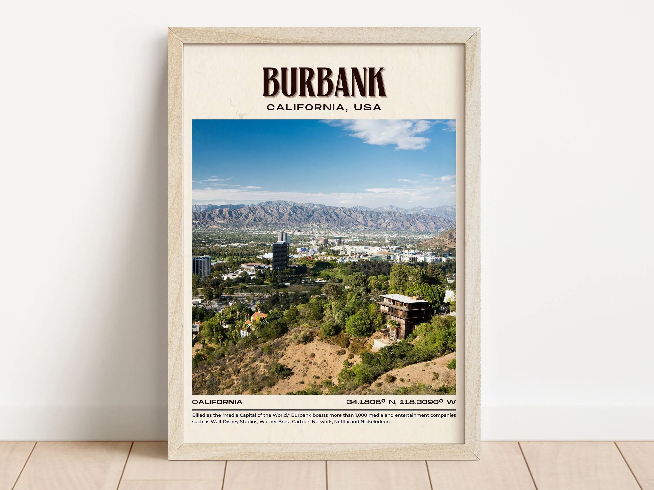 Burbank Vintage Wall Art, California, USA