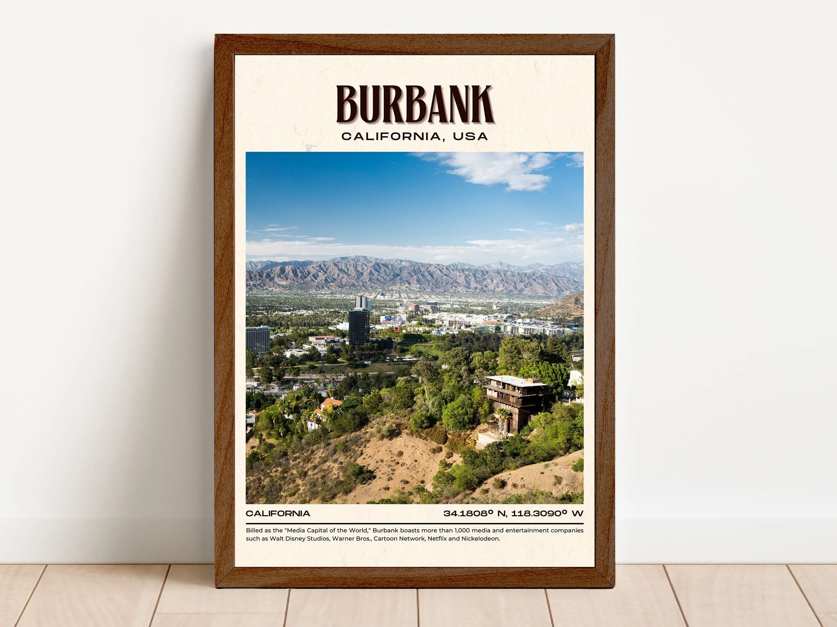 Burbank Vintage Wall Art, California, USA