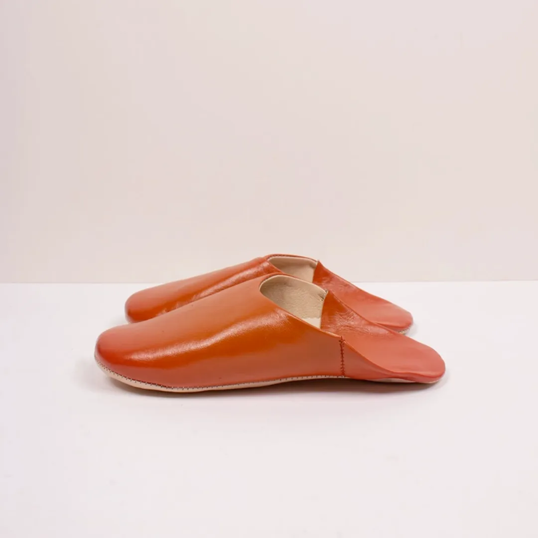 Burnt Orange Medium Babouche Slippers