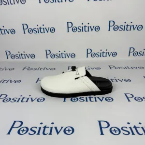 Buscemi Mens Pietro New Alce White Leather Slippers