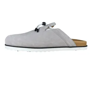 Buscemi Pietro Grey Suede Leather Slippers