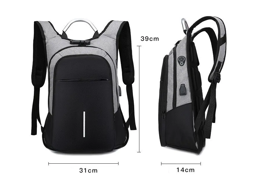 Business casual men backpack