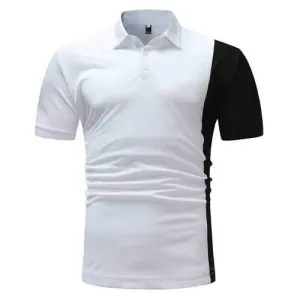 Business Casual Patchwork Golf Shirt