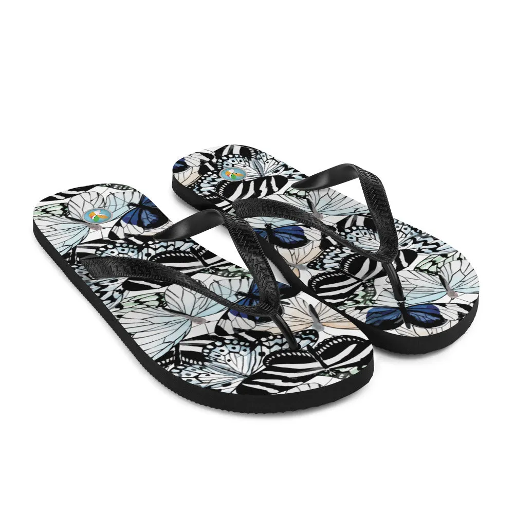 Butterfly Zebra - Flip-Flops