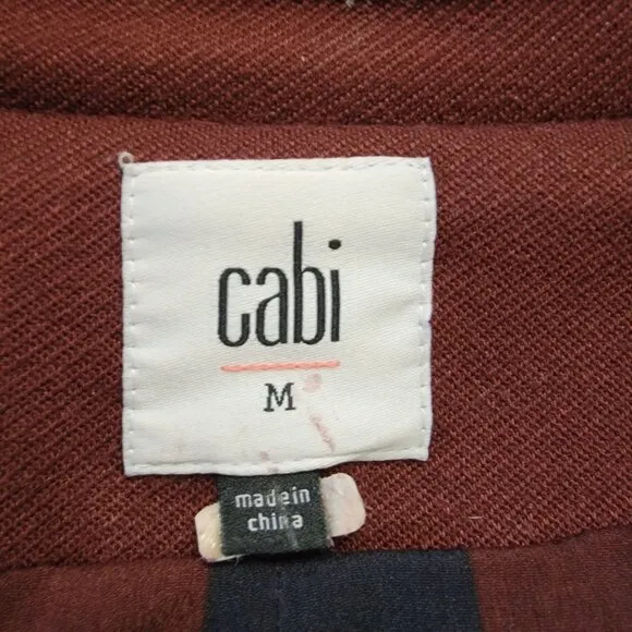 Cabi Blazer Jacket Womens M Chocolate Brown Old World Vintage Dark Academia