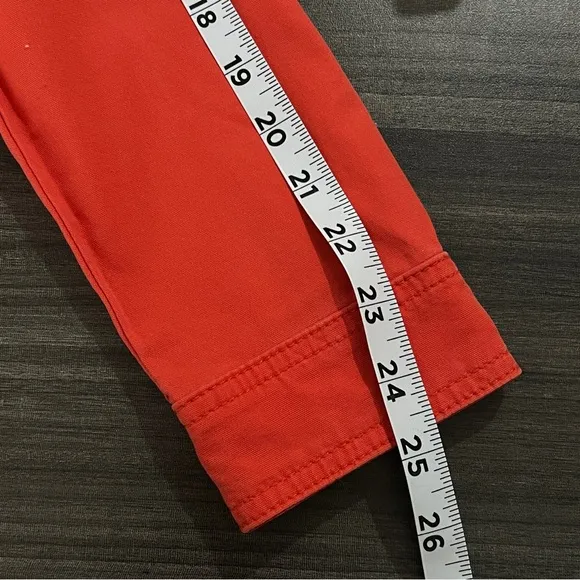 CAbi Size S  Broadcast Jacket Red Gold Button Up Front Pockets