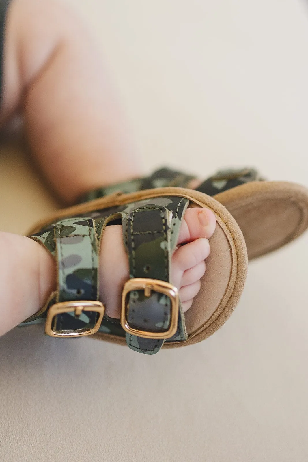 Camo- Summer Sandal - US Size 2-4 - Soft Sole