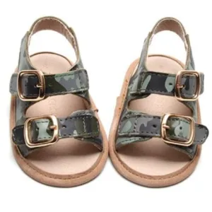 Camo- Summer Sandal - US Size 2-4 - Soft Sole
